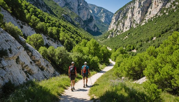 Randonner sur le sentier blanc-martel dans les gorges du verdon avec le camping terra-verdon
